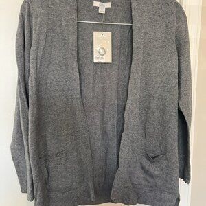 Croft & Barrow Cardigan in Gray - Size S, NWT